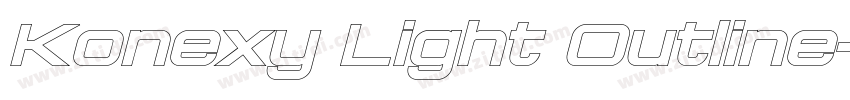 Konexy Light Outline字体转换 Konexy Light Outline字体转换